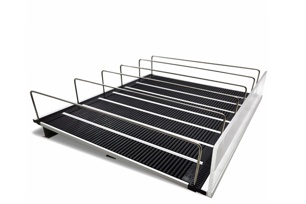 acrylic front chiller shelf